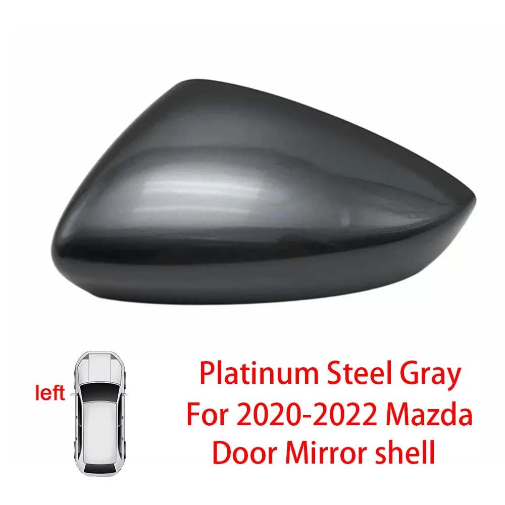 Protective Cover Door Mirror Shell For Mazda 3 Axela    Red Black White Gray Silver Car Rearview Accessories Replace