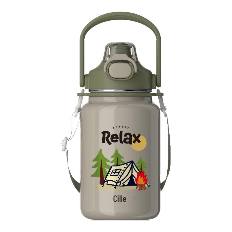 Cille Camping Family 1.0L Insulated Thermos Bottle