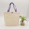 New With Buckles Hand-held Canvas Bag Mini Solid Colors Lunch Box DIY Pattern Tote Bag Daily Use