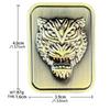 Tiger Head Fidget Mechanical Slider Magnetic Push Card Pushing Plate Haptic Coin Sensory Toy EDC Metal Relieve Stress Relief Toy