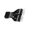 Double 9Pin USB2.0 Header Splitter Adapter With AntiInterference Design For PC DIY Assembly For Keyboards Mouse