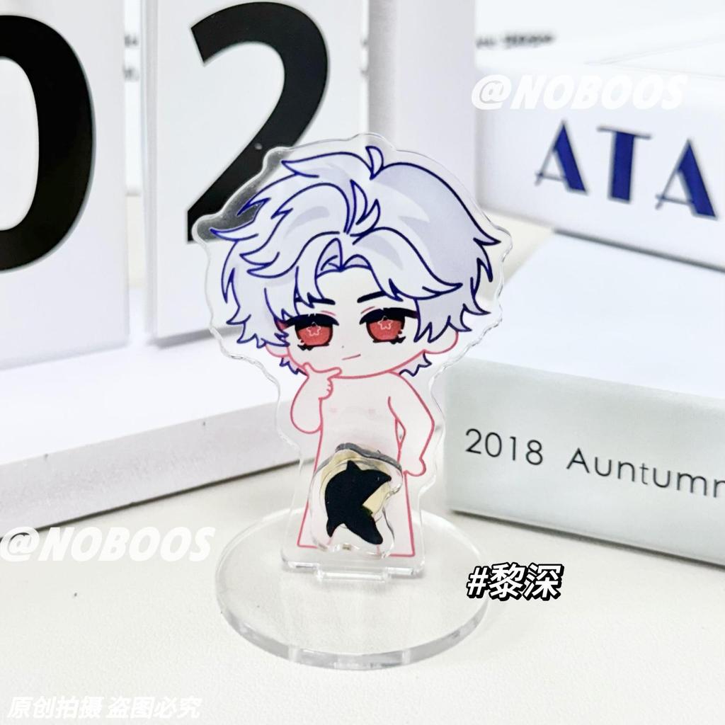 1/4Pcs Game Love and Deepspace Sylus Xavier Zayne Rafayel Cosplay Figure Stand Rotate Standing Plate Ornament Cartoon Gifts New