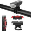 Bicycle Headlights Taillights Set USB Charging Warning Intelligent Sensing Light Cycling