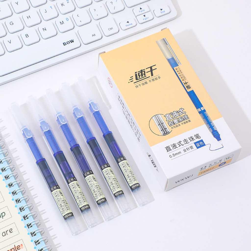Quick-Dry Ink Rollerball Pen: Ideal for Students, Note-Taking, Highlighting & Journaling