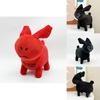 Gubby Plush Black White Red Rabbit Animal Toy With Pp Cotton Filling For Kids And Collectors