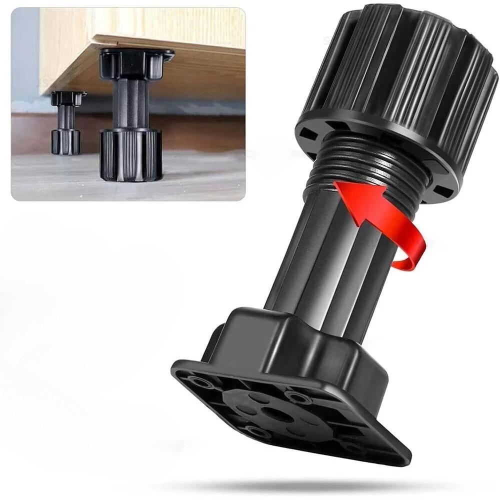 1 pz Piedino Regolabile in Altezza per Armadio Gamba Mobile per Cucina Bagno 6cm/8cm/10cm/12cm/15cm Piedini Zoccolo Armadio da Cucina