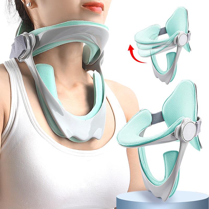 Adjustable Neck Support System - 5th Gen Ergonomic Cervical Collar for Adults & Kids with Posture Correction & Home/Office Use