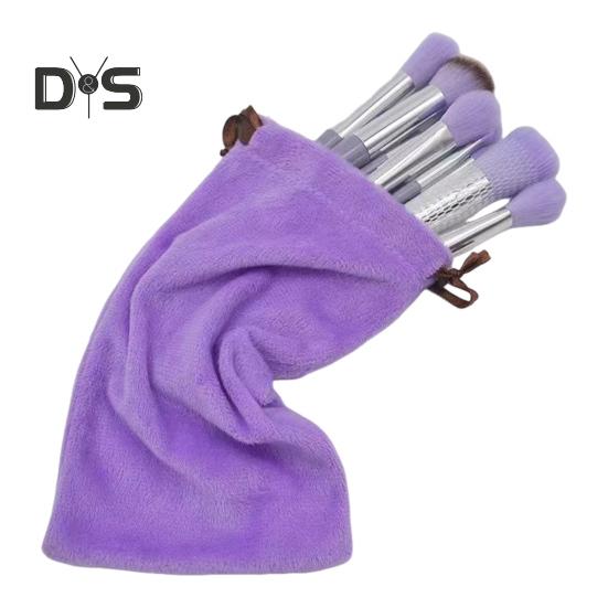 

13 шт./набор кистей для макияжа портативная профессиональная основа рассыпчатая пудра румяна тени для век консилер губ бровей растушевка косметические кисти инструменты фиолетовый