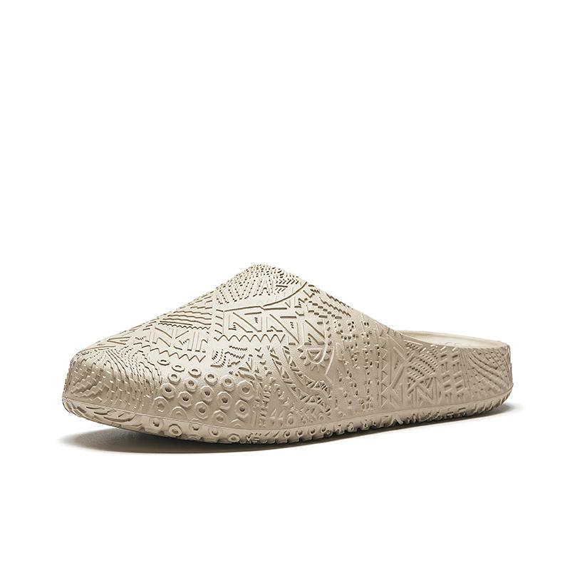 Anta Hela Slide Fashion Comfortable Trendy Versatile Lightweight Basketball Slides Men Slides Nude-Khaki 112621811-4