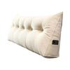 Headboard Triangular Pillow Headboard Wedge Cushion with Removable Cover Daybed Bolster Pillow with Side Pocket for Bed Reading Working