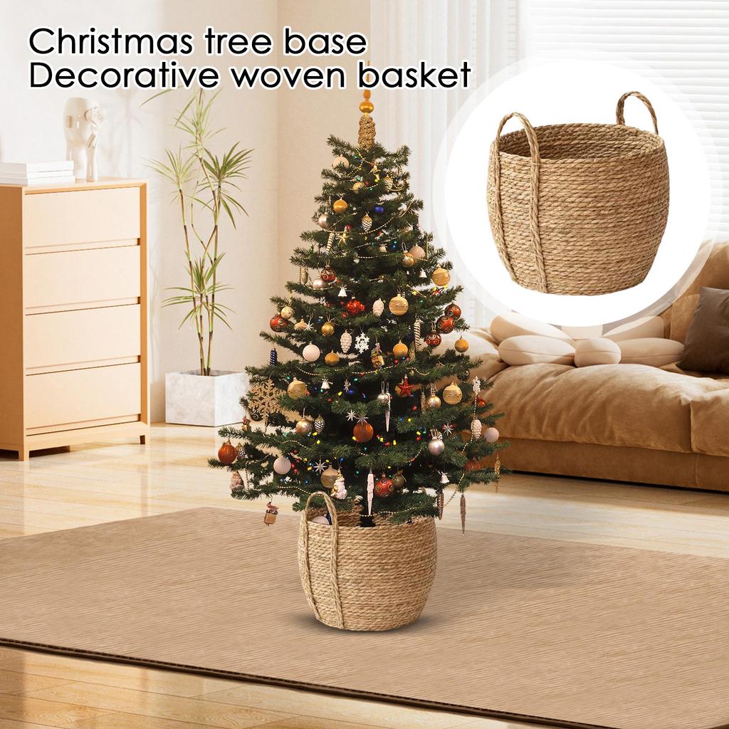 Christmas Tree Base Decorative Woven Basket