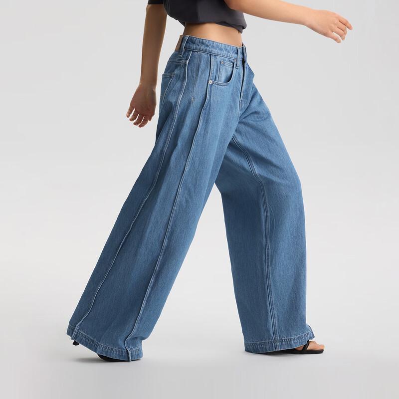 Lee Women's Slouchy Ultra Loose Wide Leg Jeans