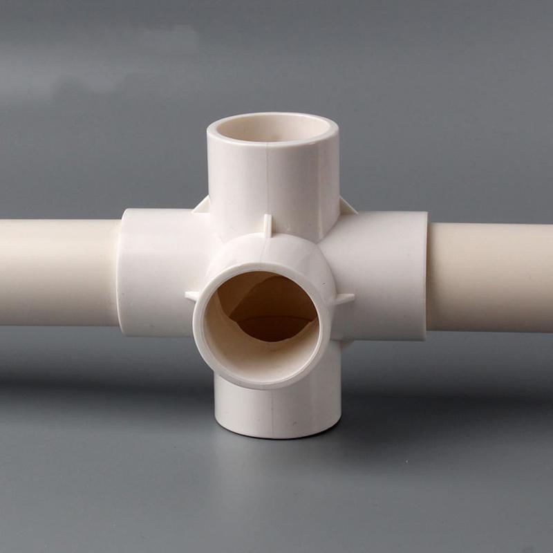 Heavy Duty PVC Pipe Coupler 20/25/32/40/50mm 3/4/5/6 Way 3D Connectors for Agricultural Irrigation DIY Pipe Rack Plumbing Repairs