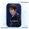 Zheng Chengcan Concert Star Badge & Laser Sticker Pin Brooch