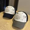 Spring and summer cute cartoon doll printed baseball cap women's mesh casual versatile face small sunshade cap