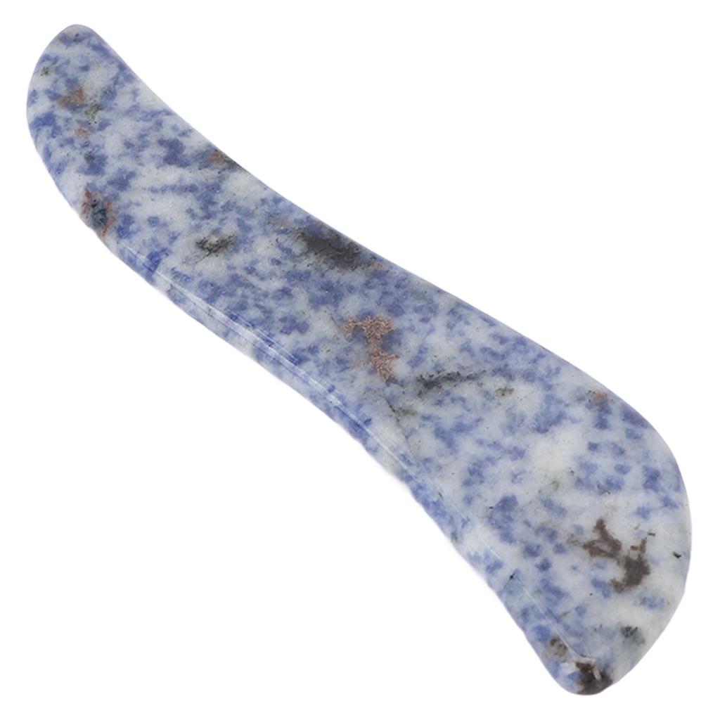 Portable Gua Sha Board Blue Jade Stone Facial Gua Sha Tool for SPA Acupuncture Therapy