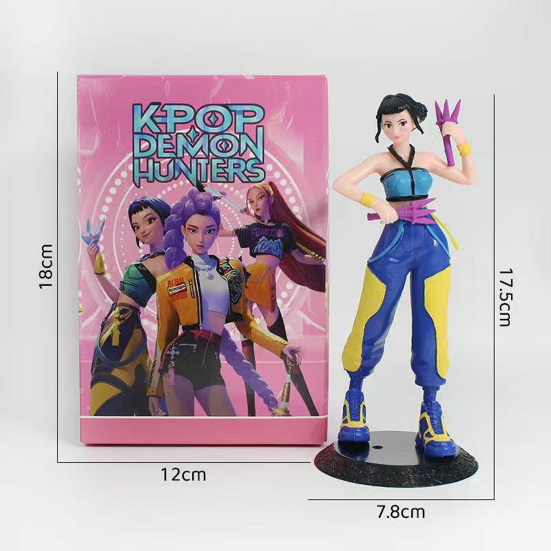 New 3pcs Figure With box Demons Hunters Model Toy Cartoon Gaming Peripherals Desk Decoration Collection Figures Model Toy For K