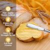 Stainless Steel Butter Knife Holes Cheese Dessert Knife Jam Knife Cutlery Toast Wipe Cream Bread Cheese Cutter Kitchen Tools