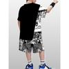 Summer 2026 Bestseller Youthful  Energetic Street Casual 3D Letter Pattern Printed Comfortable Children's Set
