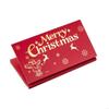 Christmas Gifts Card Holder With 6 Slots Gold Embossing Santa Themed Designs Paper Red Envelope For Celebration