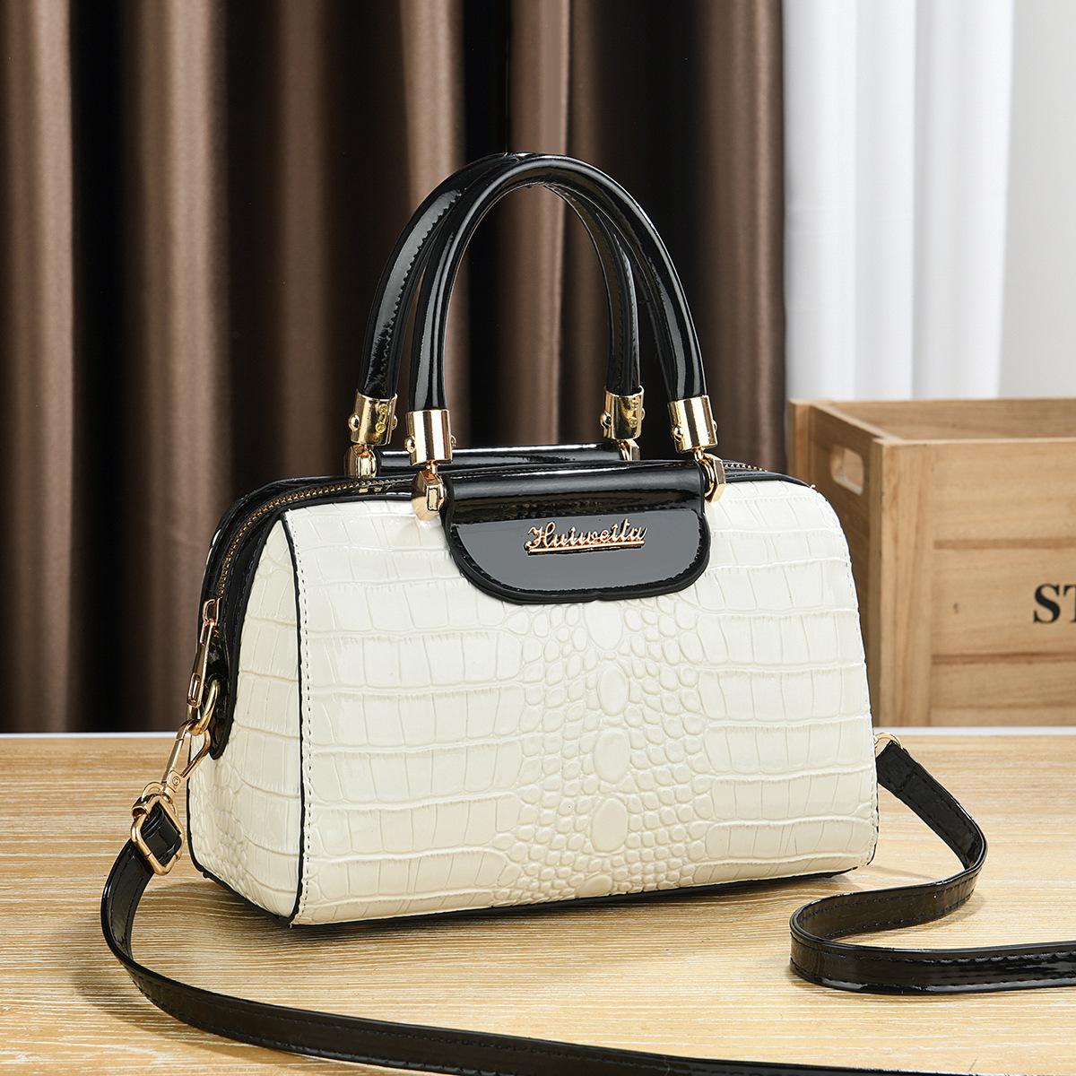 

Hot-selling women s bags handbags women s large-capacity high-end fashion messenger bags Boston pillow bags бежевий