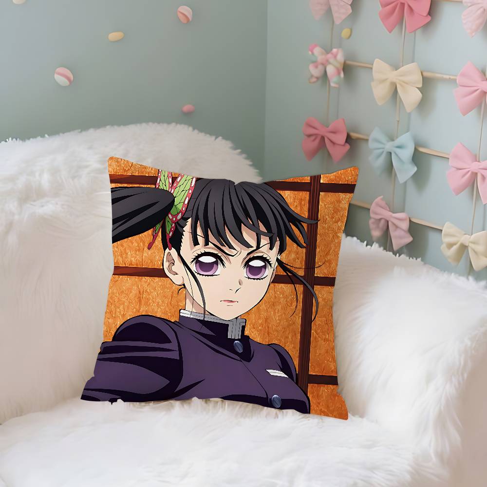 Anime TsuyuriKanaos Case Plush Fabric Soft Pillowcase Double Sided Print Cushion Cover Household Gifts