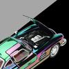 Classic 1/32 Benz 300SL Electroplated Version Alloy Diecast Metal Model Sound Light Pull Back Toy Miniatures Vehicle Ornament Gifts