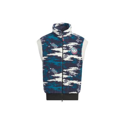 Originals X Feifei Ruan Wendbare Sherpa-Fleeceweste FW23 Unisex-Westen Marineblau IX4218