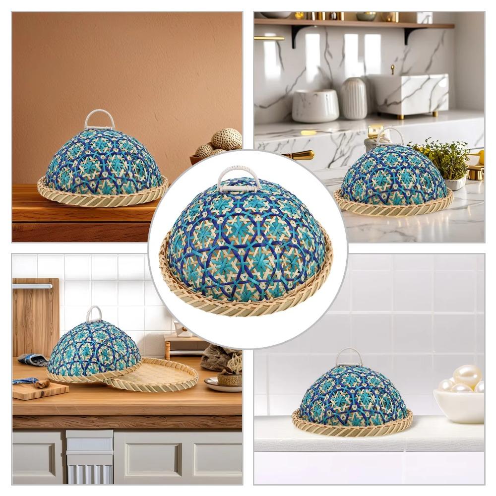 Bohemia Dining Table Cover Round Plate Leftovers Protector Food Vegetable Umbrella  Kitchen