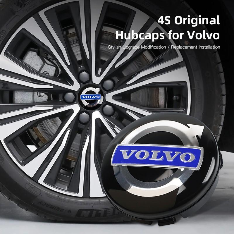 Para Volvo Xc60 Xc90 V40 V60 S60 V50 4 Piezas 64MM Estilo de Coche Tapas Centrales de Rueda Cubierta de Neumático de Coche Accesorios de Decoración Exterior