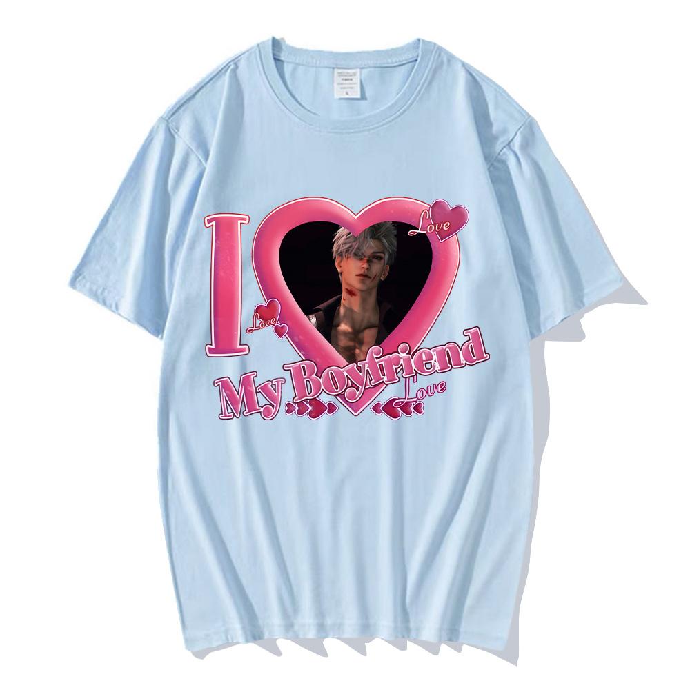 Kocham Mojego Chłopaka Sylusa T-shirty Miłość i Deepspace Gorąca Gra T-shirty Walentynki Idealny Top Moda Damska Nowa Odzież T-shirt