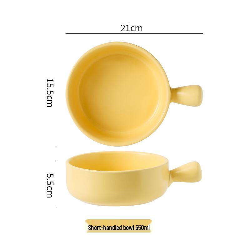 ZISHI Ceramic Multi-purpose Bowl with Handle