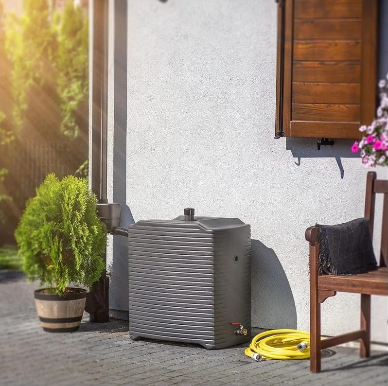Modular Anthracite Rainwater Tank 125L