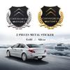 1 Pezzo Adesivo Metallico 3D Decorazione Cofano Carrozzeria Auto Forma Scudo Accessori Auto Per C1 C2 C3 C4L VTS C-ELYSEE C3-XR