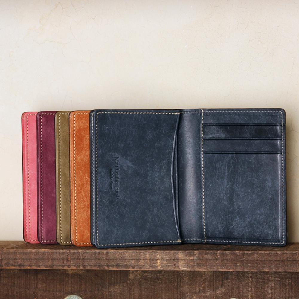 Matt Classic Pueblo Cowhide Engraved Card Holder Purple