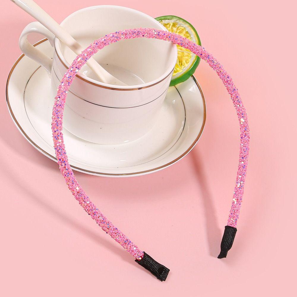Sweet Sequin Headband Colorful Glitter Hair Band Fashion Sequins Hair Hoop For Girls Women