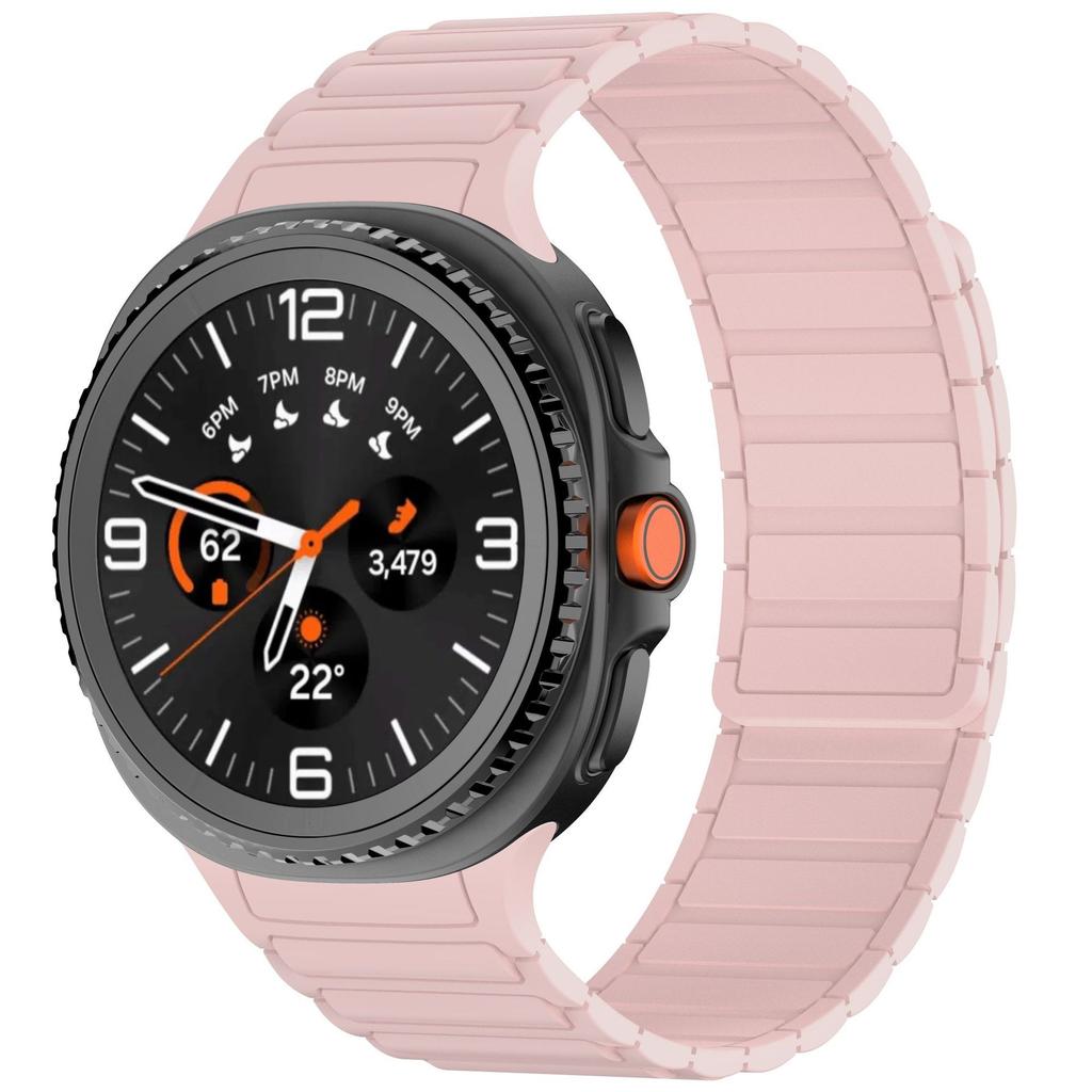 Silicone Strap for Samsung Galaxy Watch 8 44/40mm Magnetic Adjustable Wristband for Galaxy Watch 8 Classic 46mm No Gaps Bracelet