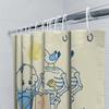 Unframed Cute Cartoon Baby Playing With Sand Beach Themed Shower Curtain Bathroom Decor Waterproof Fabric Seaside Ocean Vibes Ki
