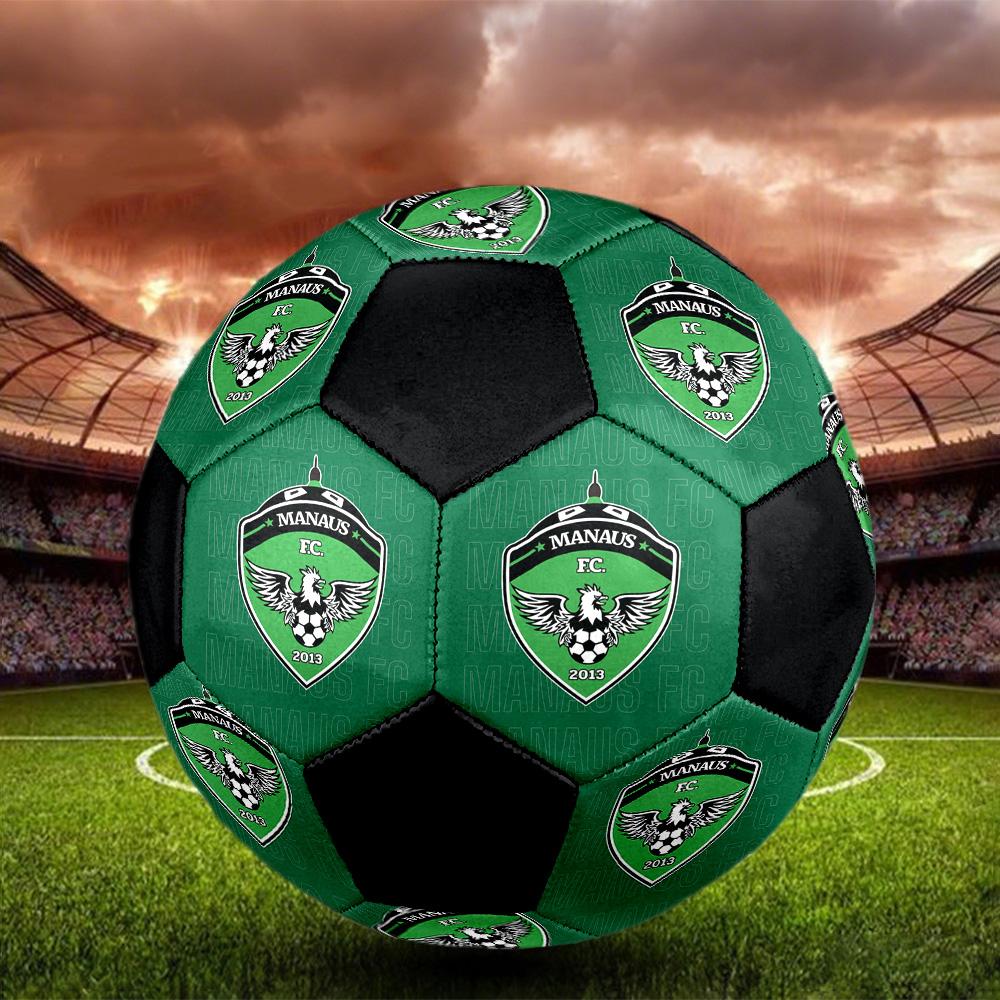 Manaus FC Indoor Soccer Ball Colorful All Ages Size 5 Machine Stitched PVC Competition Ready Durable High-Bounce