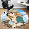 1pc The Legend of Office Round Area Rug, Under Office Chairs Bedroom Living Room Home Decor, Room Decoa1016208