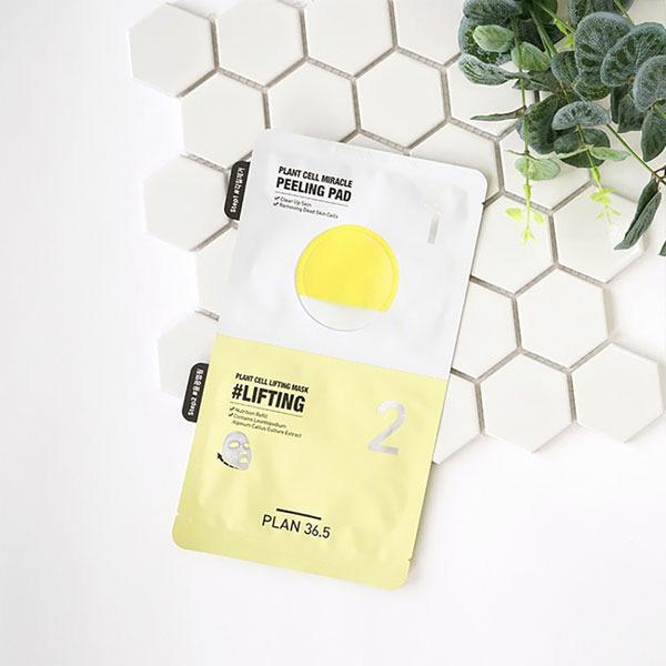 [Plan 36.5] Plant Cell 2-Step Elasticity Recharge Lifting Peel Mask (5 sheets)
