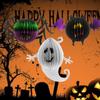 3pcs/set Halloween Decoration Lantern Hanging Paper Ghost Spider Bat Lamp Light Holiday Party Decoration (without Lamp)