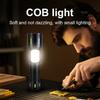 Newest Upgrade LED Flashlight With COB Light Long Shot 2000M USB Type-C Rechargeable LED Torch High Power Outdoor Flashlights