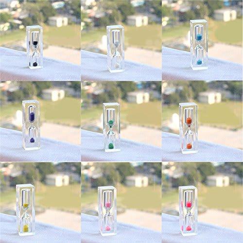 1 Piece Mini Hourglass Sandglass Timer 3 Minutes for Kids Bruth Teeth Healthy Gift - Yellow