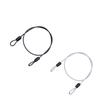 Security Steel Cable With 3 Digit Combination Lock Travel Padlock 1M Coated Safety Wire Rope Double Loop For Luggage Suitcase