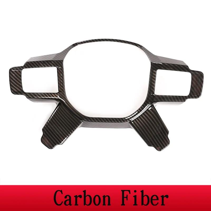 Interior Car Accessories For Land Rover Discovery 5 LR5 L462 -2025 ABS Carbon Fiber Car Steering Wheel Button Cover Trim
