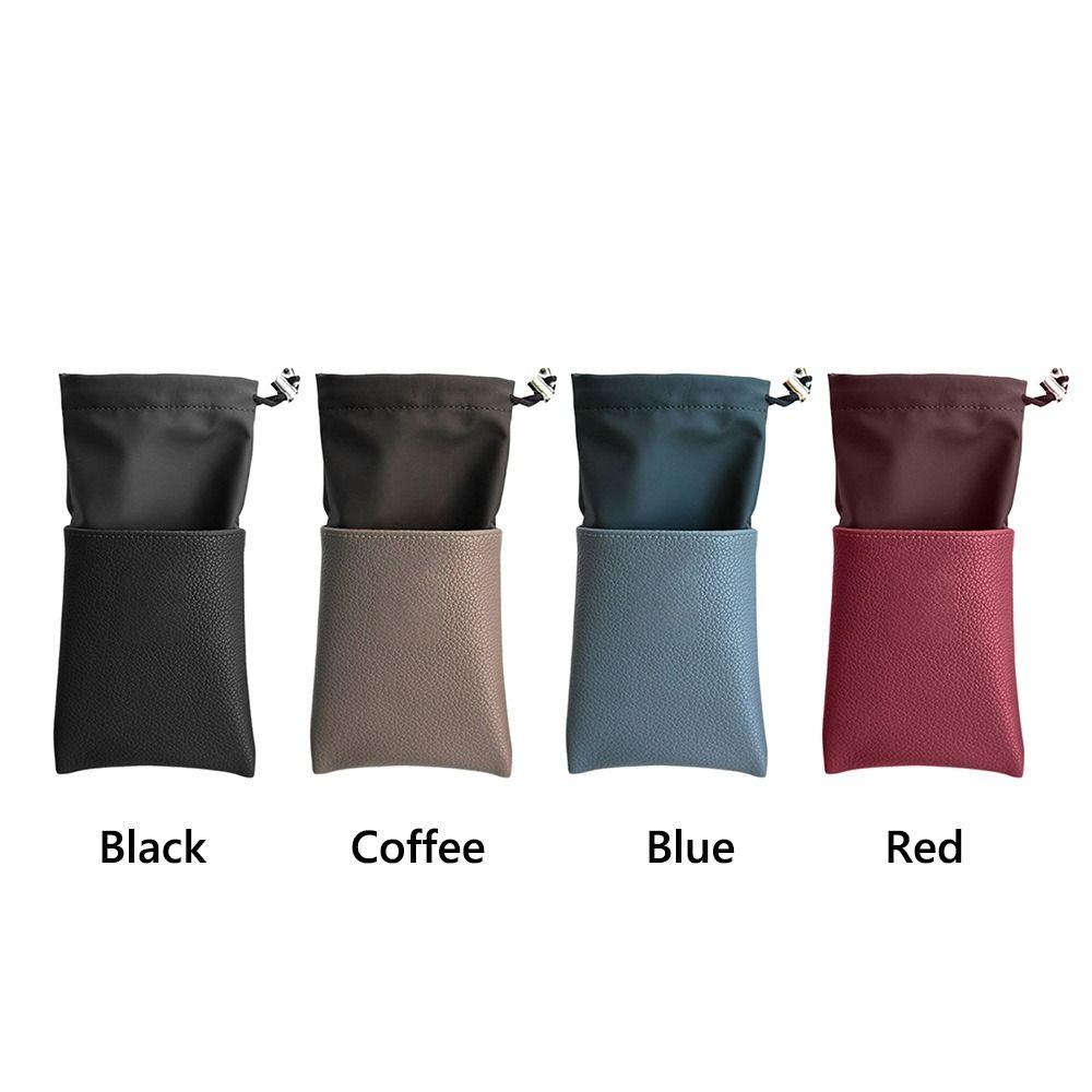 Drawstring Sunglasses Pouch PU Leather SunGlasses Holder Hanging Sunglasses  Eyewear Accessories