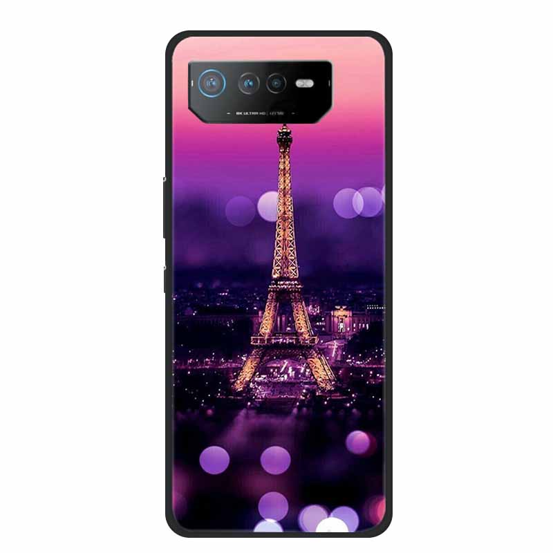 Für Asus ROG Phone 6 Pro Hülle Phone6 Pro Coque Schwarzes TPU Silikon Weiche Rückabdeckung Hülle Für Asus ROG Phone 6D Ultimate Handyhülle