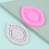 Moule à Fondant en Silicone Cadre 3D Décoration de Gâteau Chocolat Moule de Cuisson Fad