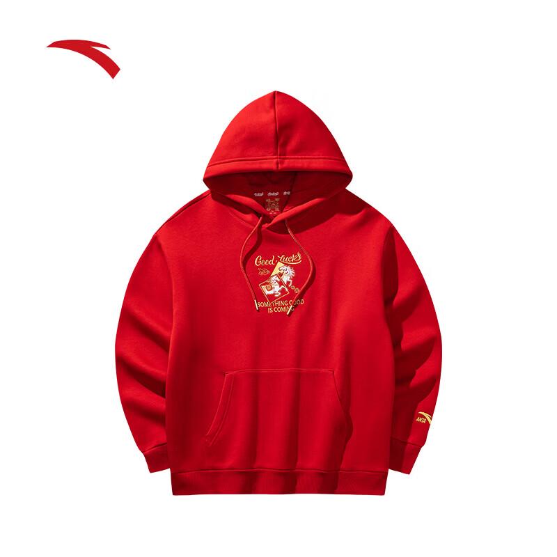 Anta Мужская толстовка с капюшоном на флисе - Новогодняя коллекция 3XL